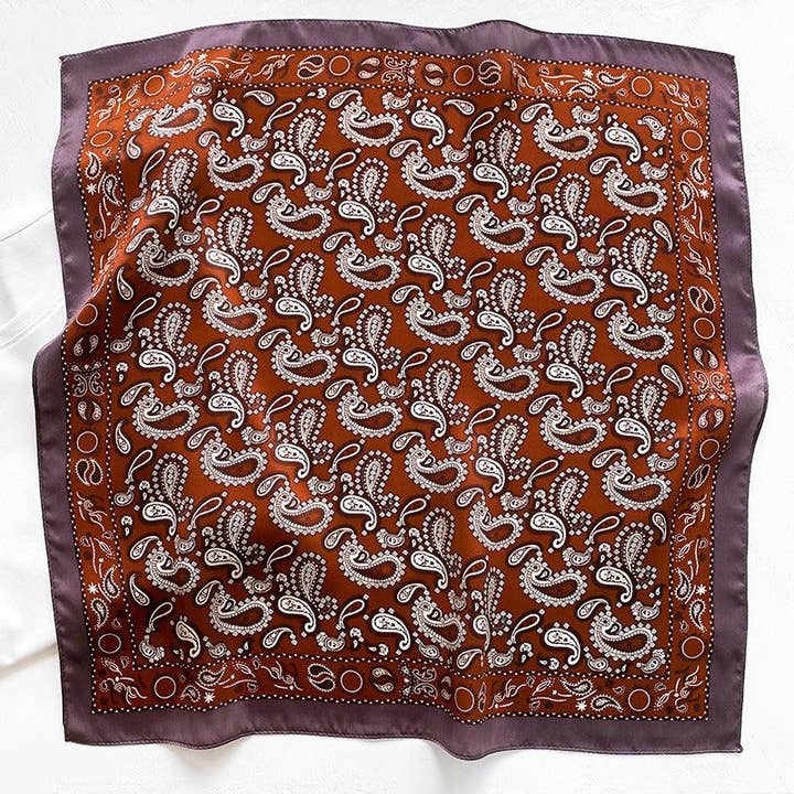 SueSilkHK - Wholesale Scarf - Women's - Vintage Paisley pattern silk scarf for men/100% mulberry Silk Scarf/Blue Paisley scarf/Silk head scarf/Silk hair scarf/Silk neck scarf/Silk bandana
