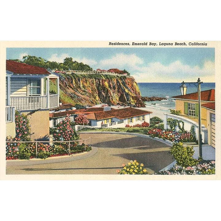 Found Image Press - Wholesale Sticker - Sticker CA-1142 Homes in Laguna Beach, California