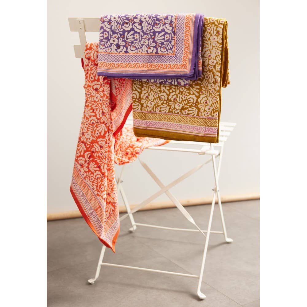 Bonheur du Jour – wholesale Head scarf – Women's – Indian Scarf - Olive Iris2