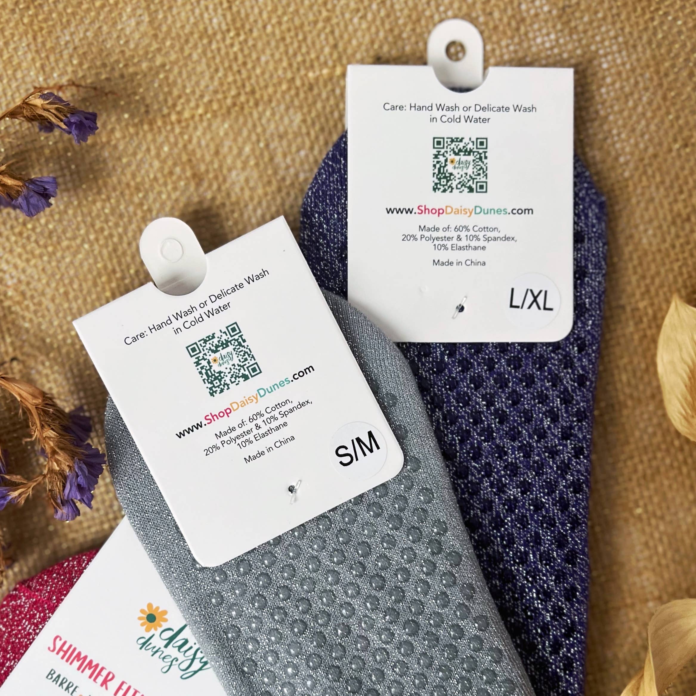 Daisy Dunes - Vente Chaussettes – femme - Chaussettes de fitness Shimmer15