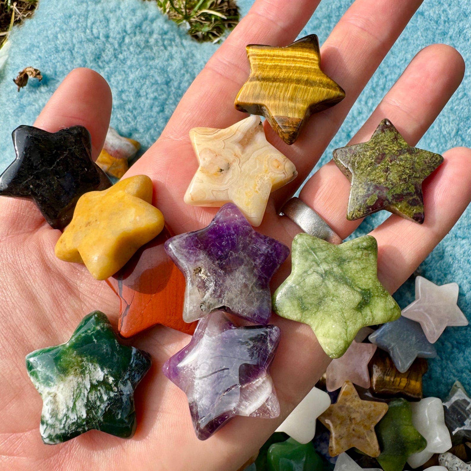 Elf Kendal Hippies - Wholesale Spiritual Stone/Crystal - Crystal star 3cm or 1.2inch by elf in UK Gemstone star gifts3