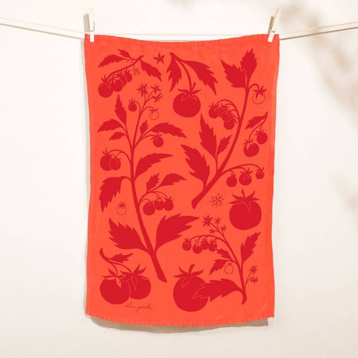 Elana Gabrielle - Vendita all'ingrosso Strofinacci - Canovaccio Pomodoro - Lino Assorbente Luminoso Best Seller0