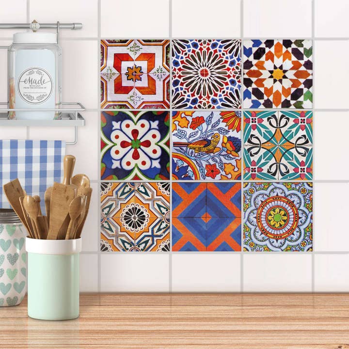 Fliesenaufkleber-Set 'Portugiesisch' 15 x 15 cm für den Großhandel von CREATISTO