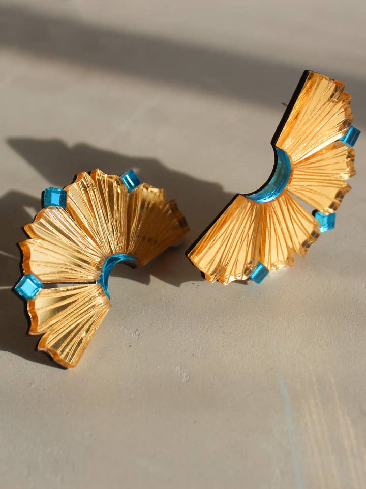 Orecchini Nalla Aqua per la vendita all'ingrosso da parte di Chalk Jewellery