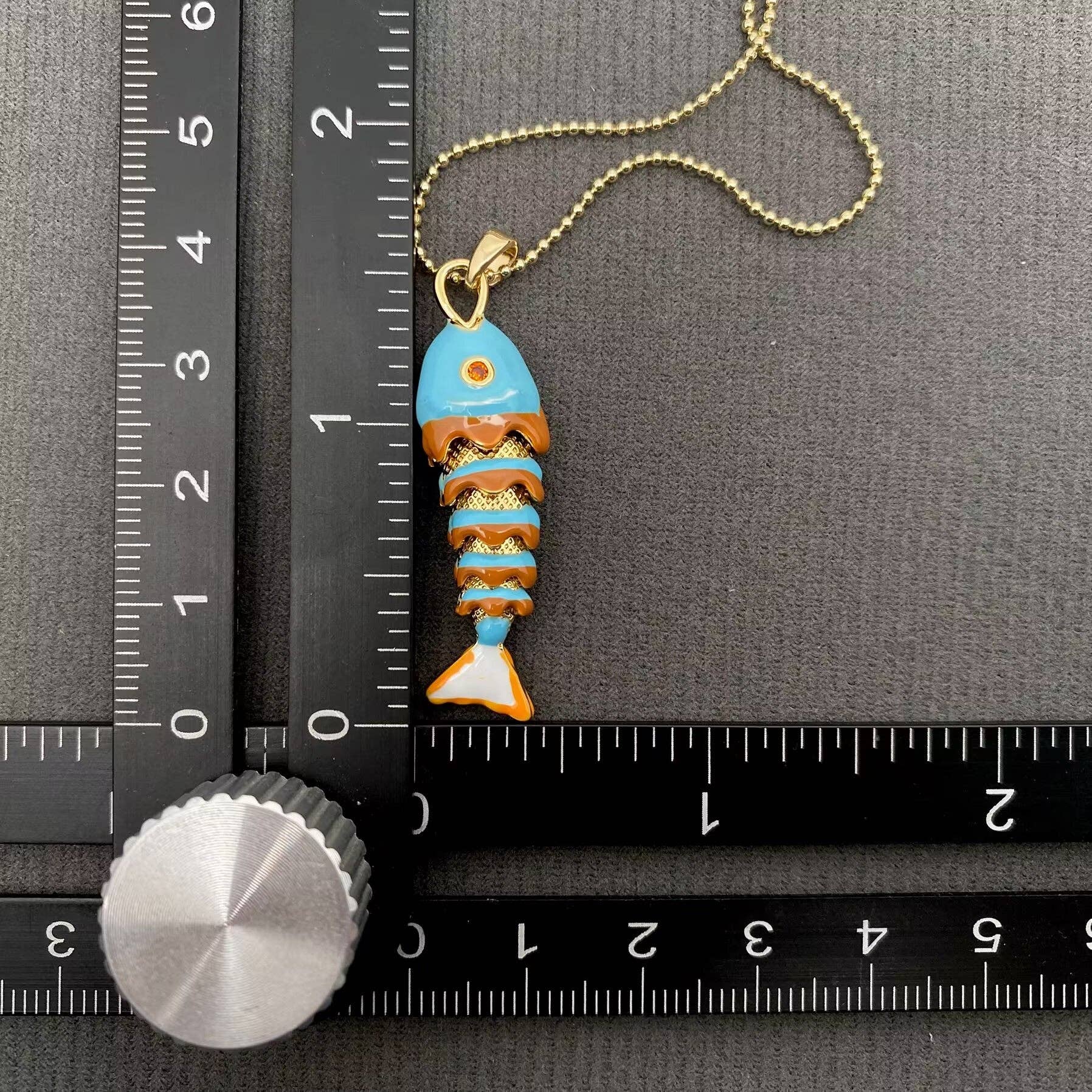 Mio Queena - Wholesale Pendant/Charm Necklace - Summer Ocean Style Enamel Fish Charm Necklace7