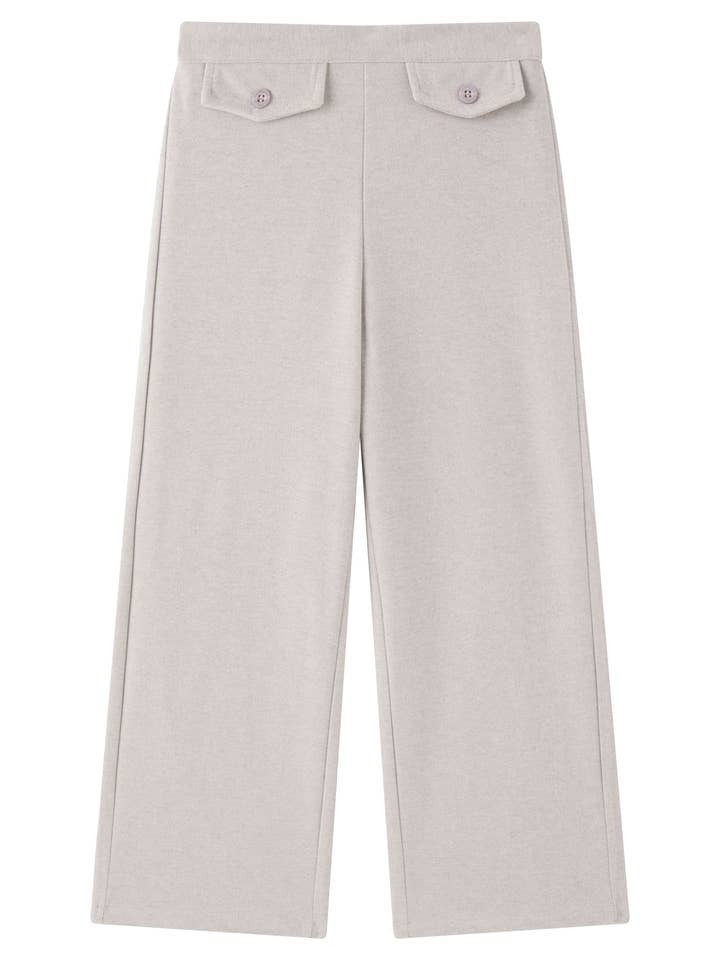 Girl Camel Elastic Fleece Trousers for wholesale by Newness Kids