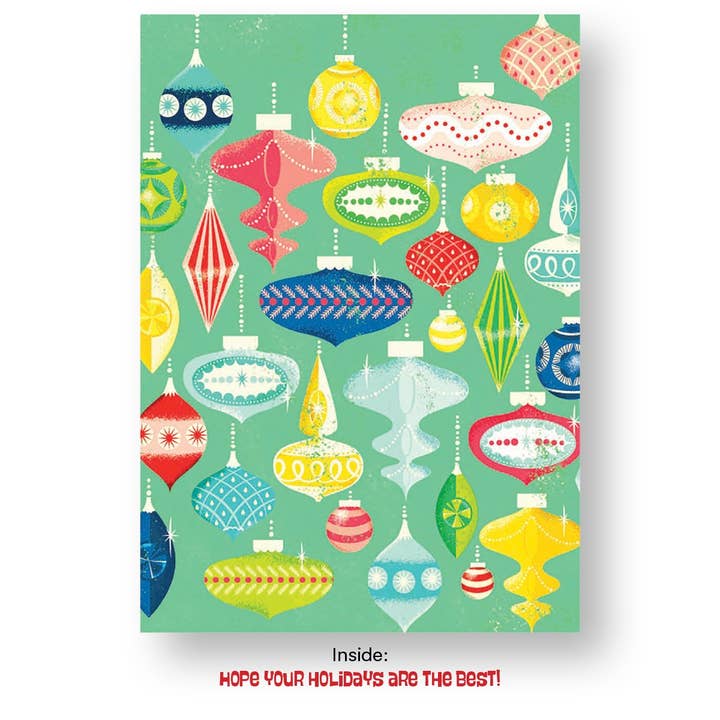 Vintage Ornaments Holiday Card - Hope Your Holidays are the Best for wholesale by Destination PSP