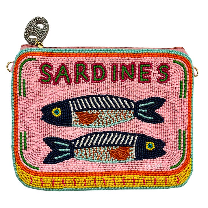 Lily Posh - Wholesale Clutch Bag - Women's - Sardines Mini Clutch Crossbody Beaded Bag Lily Posh 1