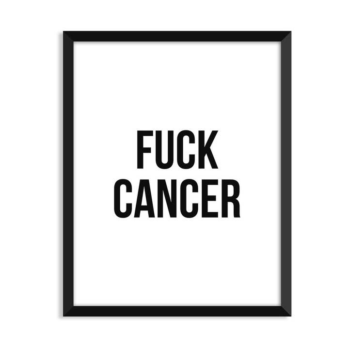 Fuck Kræft - Uindrammet Kunsttryk for engroshandel hos Serif