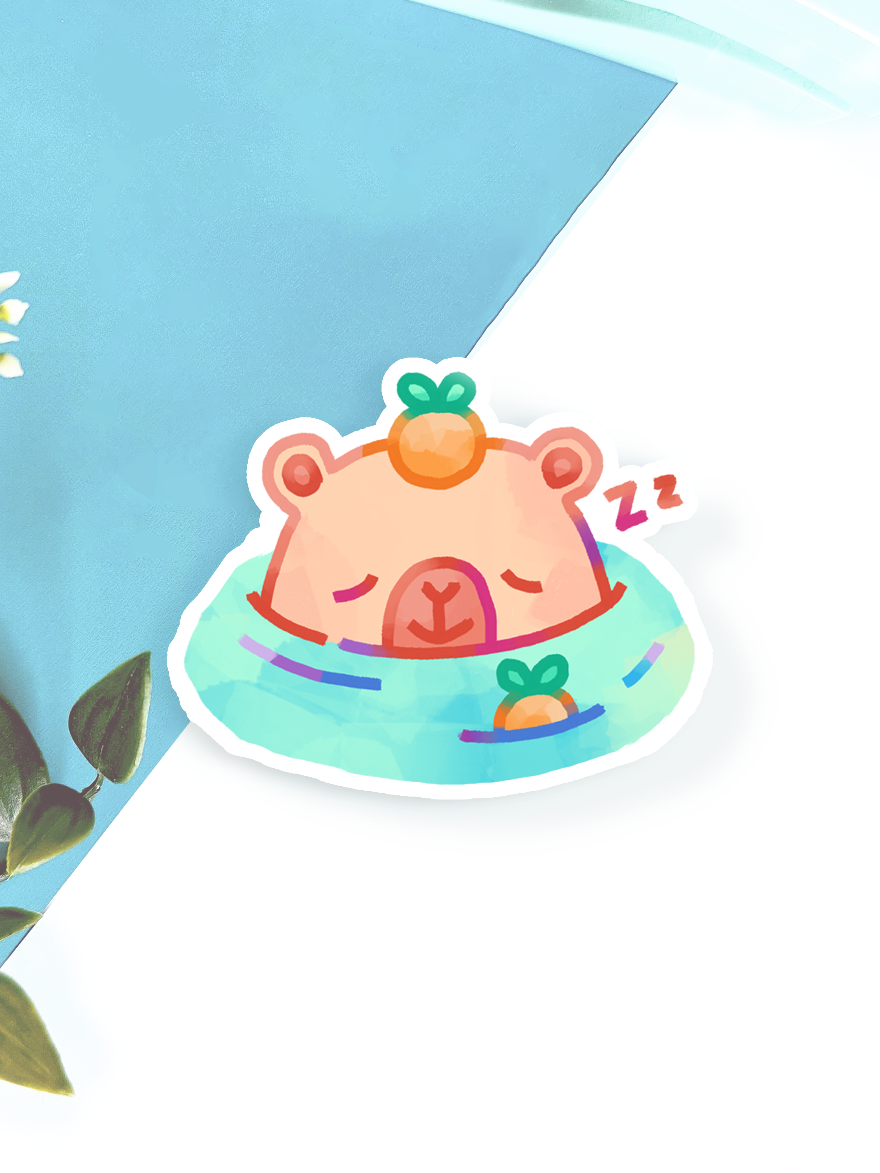 Shiku Designs - Wholesale Sticker - Capybara Mini Sticker Set2