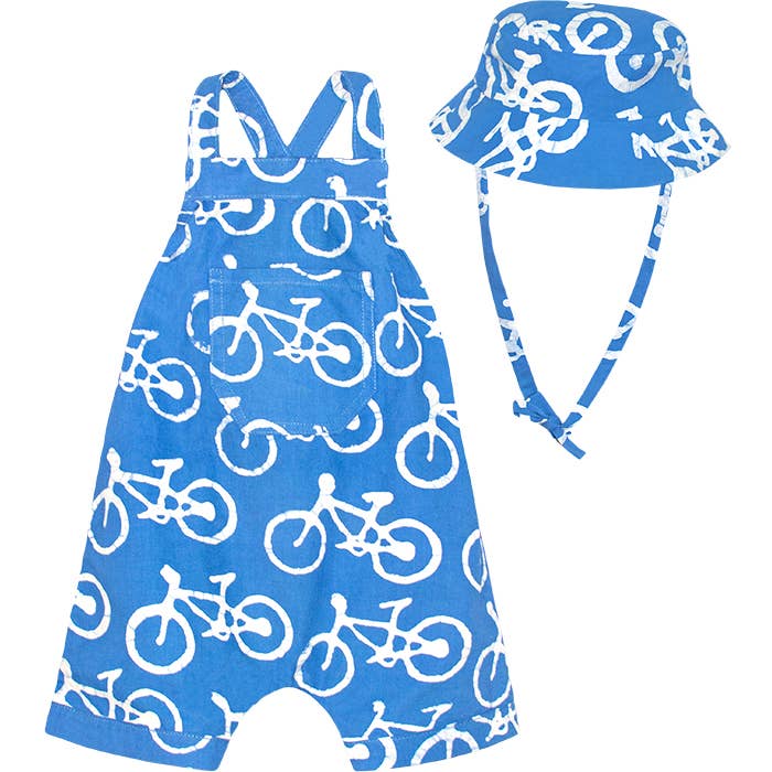 Wholesale Sun Hat Babies: Bikes Blue-Organic for your store Faire