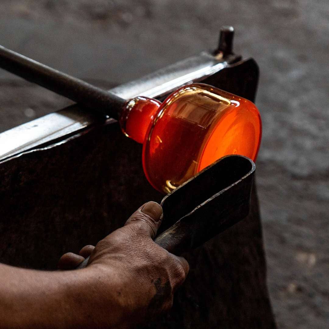 Bluecorn Candles - Wholesale Jar/Filled Candle - Pure Beeswax Jar Candle in Blown Glass Holder5