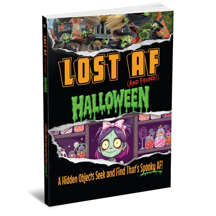 Puzzle Books Co - Wholesale Coloring & Activity Book - Adult - Lost and Found: Halloween Edition