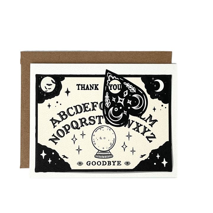 drawn by water - Wholesale Thank You Card - Ouija Board Thank You Greeting Card