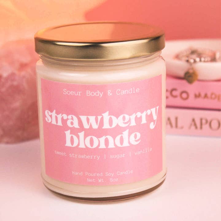 Soeur Body and Candle - Vendita all'ingrosso Candela in vasetto - Candela di soia biondo fragola5
