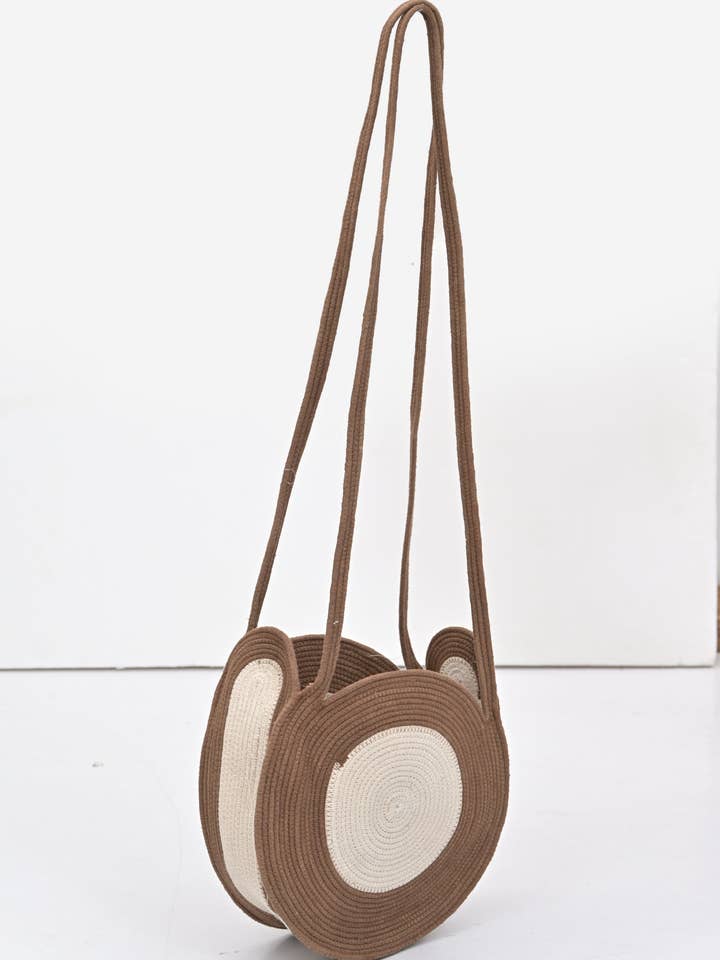Bolso bandolera beige para venta al por mayor de Atolia Designs