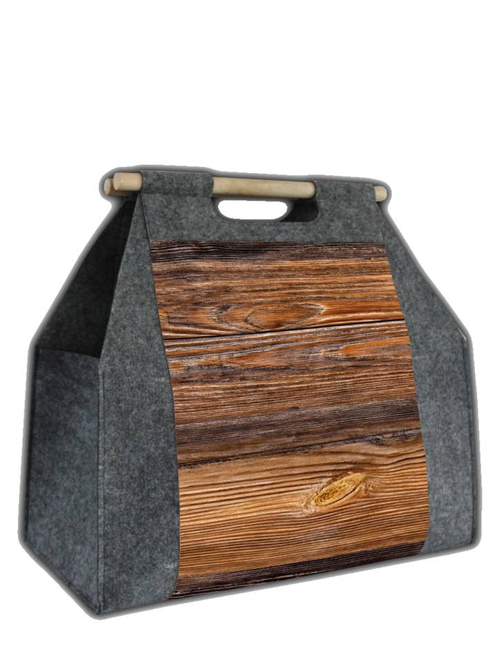 Drewno Maxi Borsa Organizer In Feltro Linea Gipsy Bertoni per la vendita all'ingrosso da parte di IngrossoBertoni by INCI Srl