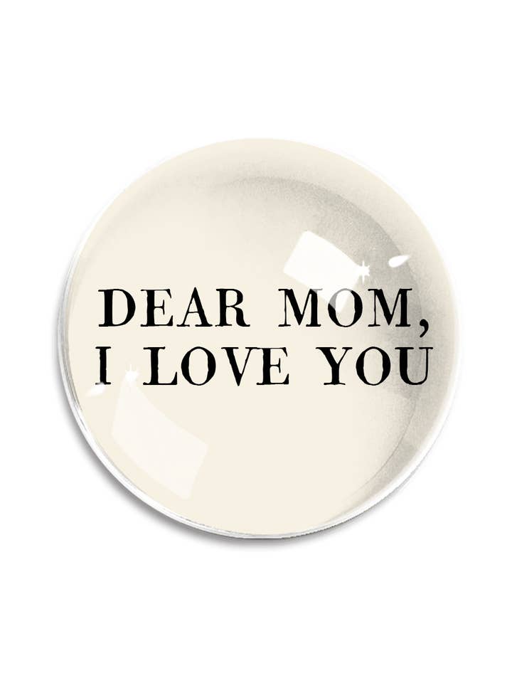 Cara mamma, fermacarte I Love You Crystal Dome per la vendita all'ingrosso da parte di Ben's Garden