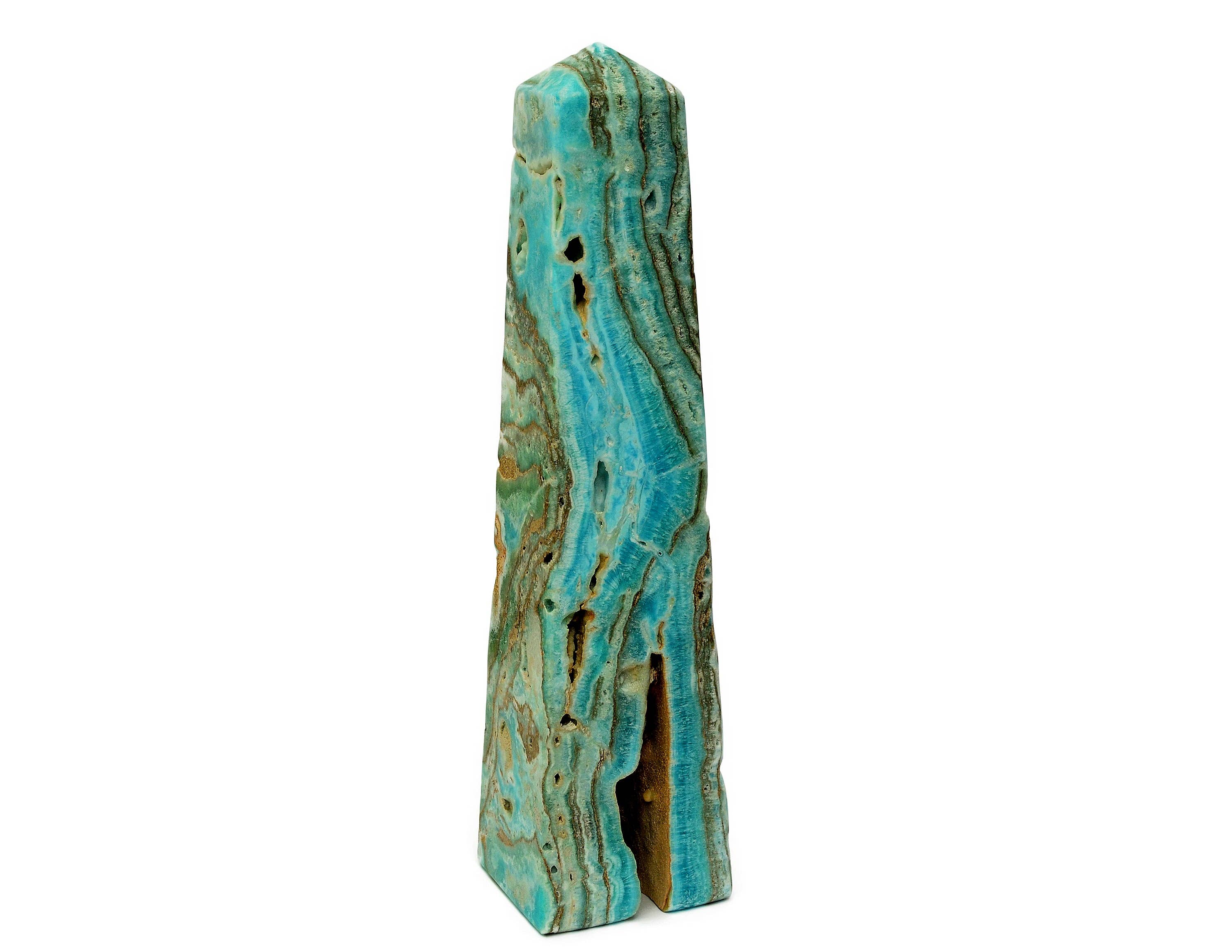 Kaia & Crystals - Wholesale Spiritual Stone/Crystal - Blue Aragonite Obelisk XXXL 2.000g2