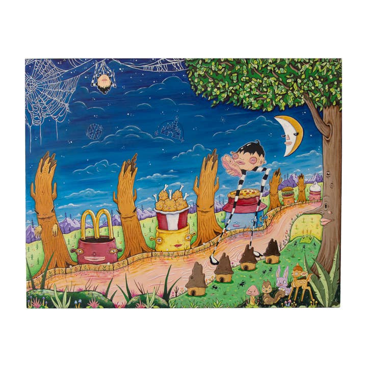 Impresión giclée de bellas artes de McDonald's Peace Theory para venta al por mayor de Danielle Arden O’Malley Art