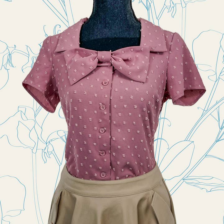 Tatyana Clothing - Wholesale Blouse - Women's - Bonnie Bow Blouse