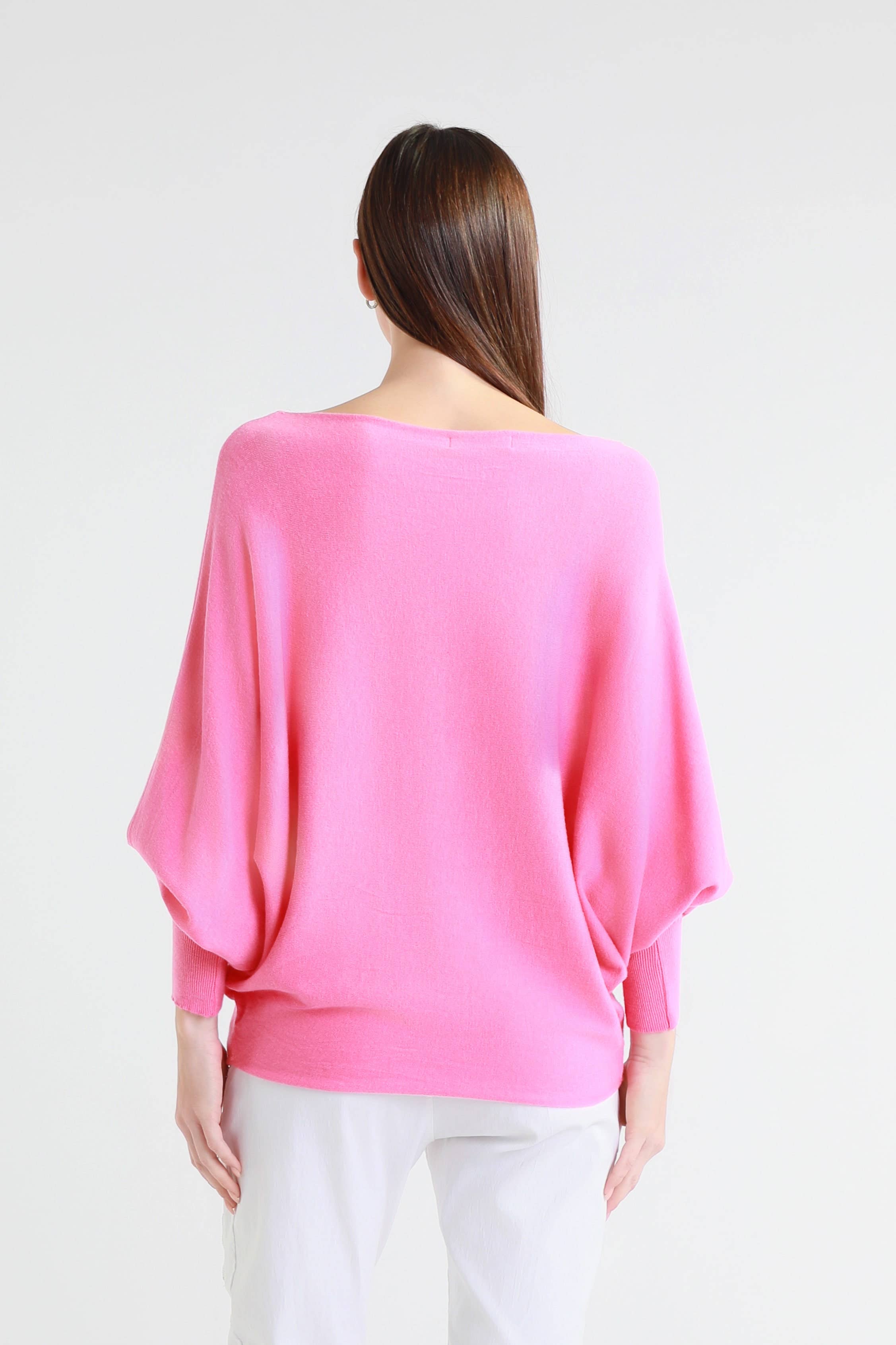 TINA Stephens Italy/Tees By Tina – Engroshandel Pullover - Dame – Mylah seriøst blød batwing sweater (BLS413)31