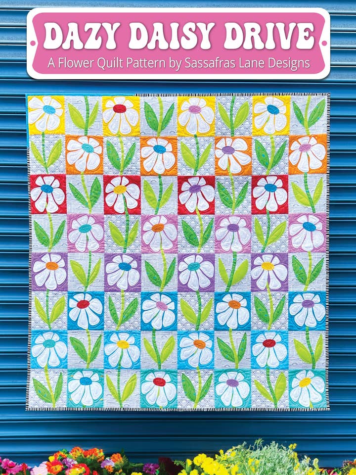 Dazy Daisy Drive Quilt & Table Runner Pattern for wholesale by Sassafras Lane Designs