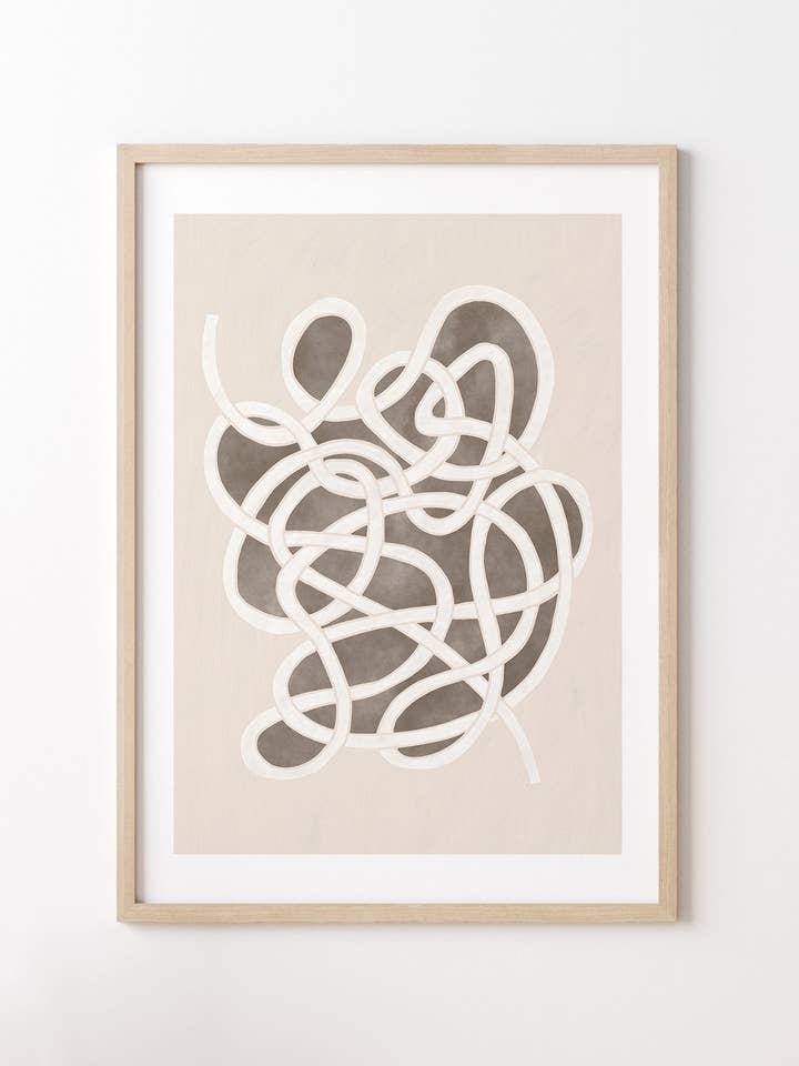 Connexion - abstrakt konsttryck (inte inramat) för wholesale av MAISON CHARLOT