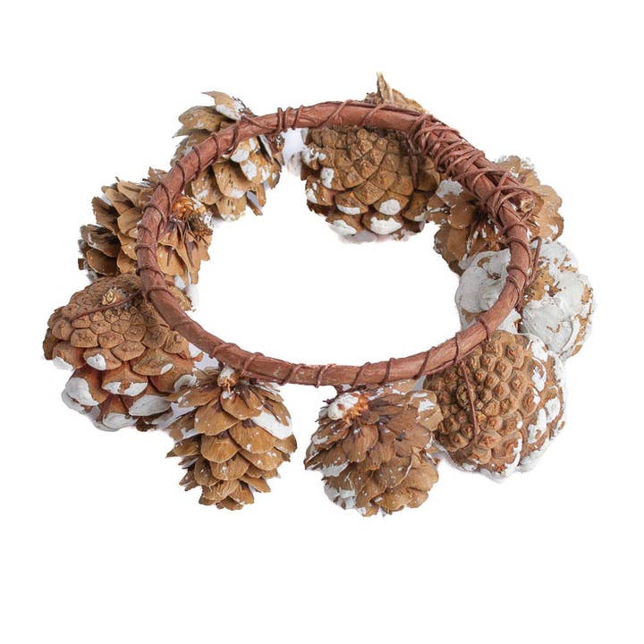 Factory Direct Craft - Wholesale Candle Holder - 4-1/2" Natural Pinecone Candle Ring 4