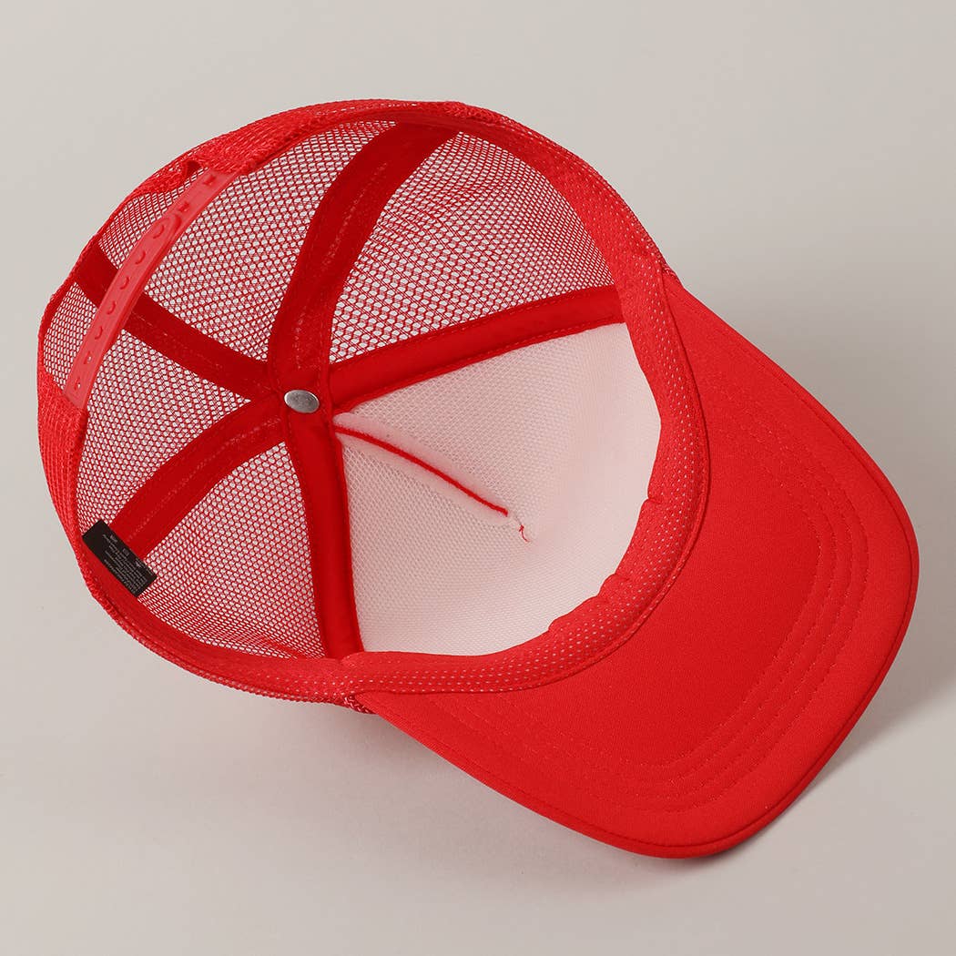 Fashion City - Vendita all'ingrosso Cappellino  da camionista - Unisex - Cappello in Schiuma con Toppa Ricamata "God Bless America"10