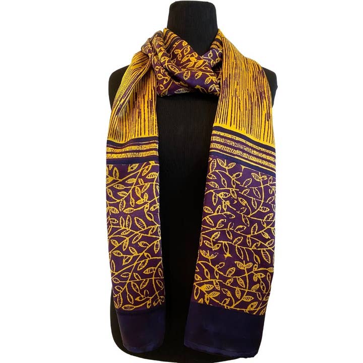 Charmeuse Solo - Indigo Gold voor wholesale door Harshita's Designs