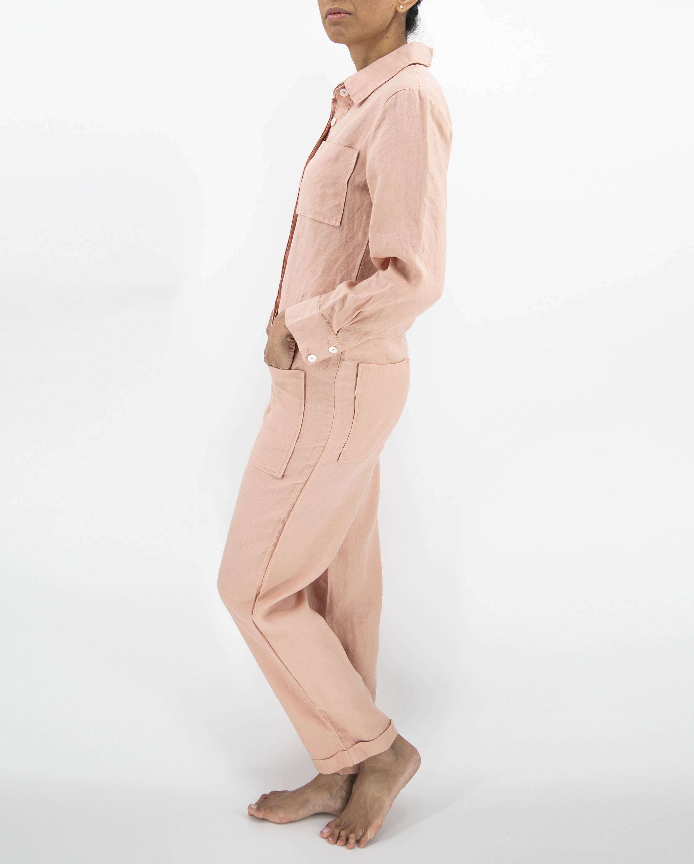 Sunday Morning - Wholesale Jumpsuit - Women's - Isabelle Linen Jumpsuit10
