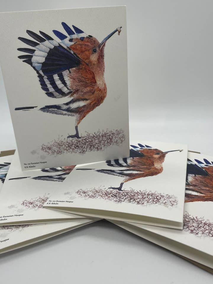 Eurasisk hærfugl - Kort med kuvert for engroshandel hos Bird Art by KB