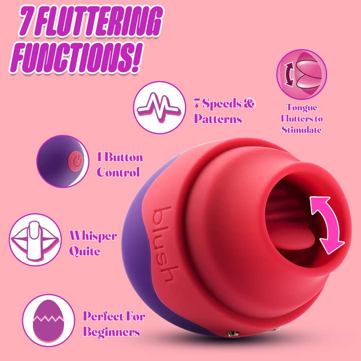 Blush - Wholesale Sex Toy - Aria by Blush - Flutter Tongue Vibrator