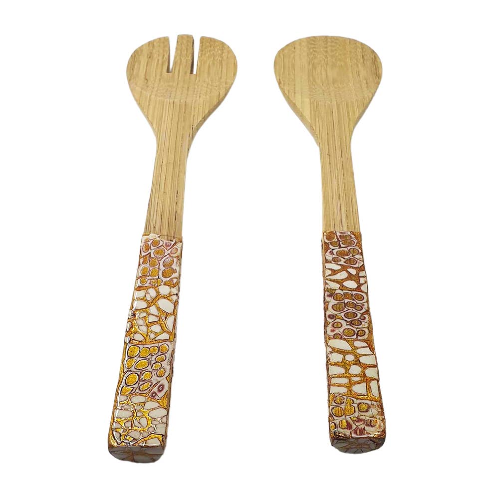 VIE - Wholesale Serve Bowl - Bamboo Salad Bowl, 23x10cm, with Matching Salad Servers33