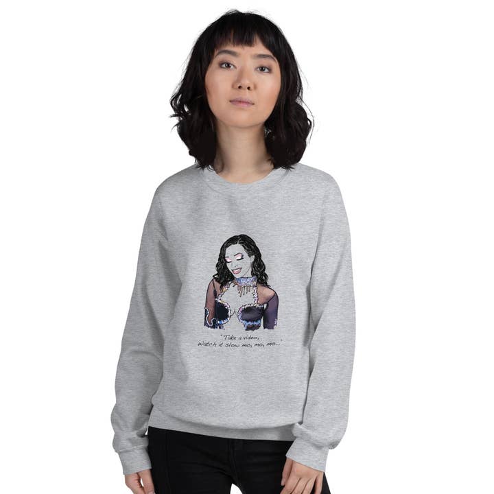 El loco del Pelo Rizo – wholesale Sweatshirt med tryck - Dam – Chanel tröja; Slow mo