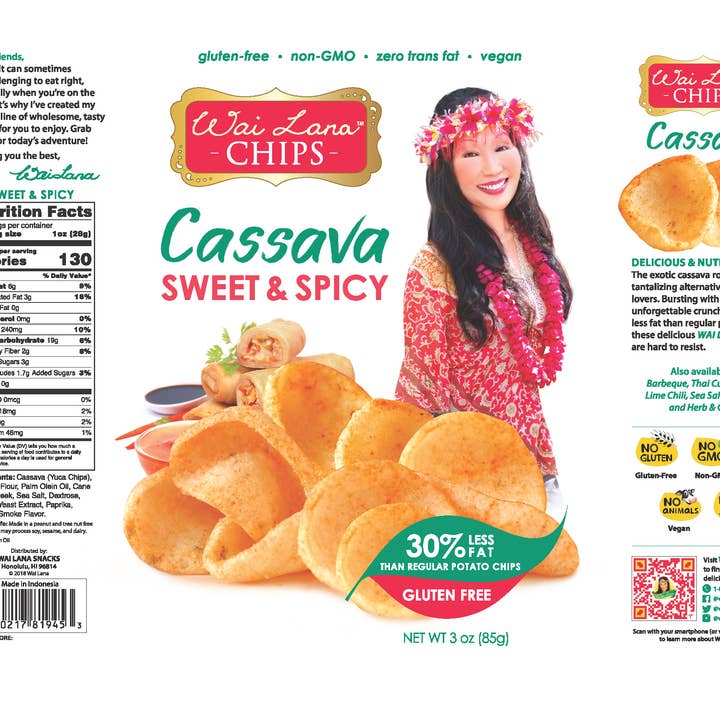 Wai Lana Snacks - Wholesale Chips - Sweet & Spicy Cassava Chips