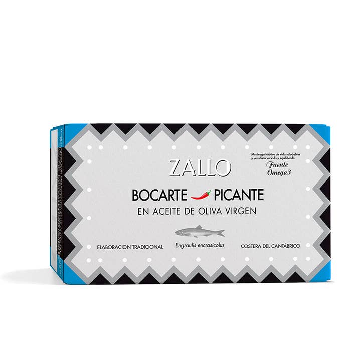 Anchois à la sardine (Bocarté) à l'olive vierge épicée pour la vente par Zallo