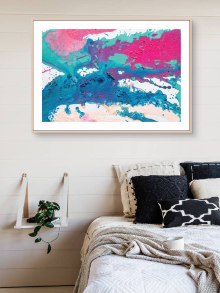 LOVE ON CANVAS I - LANDSCAPE for wholesale by Sarah CK Art