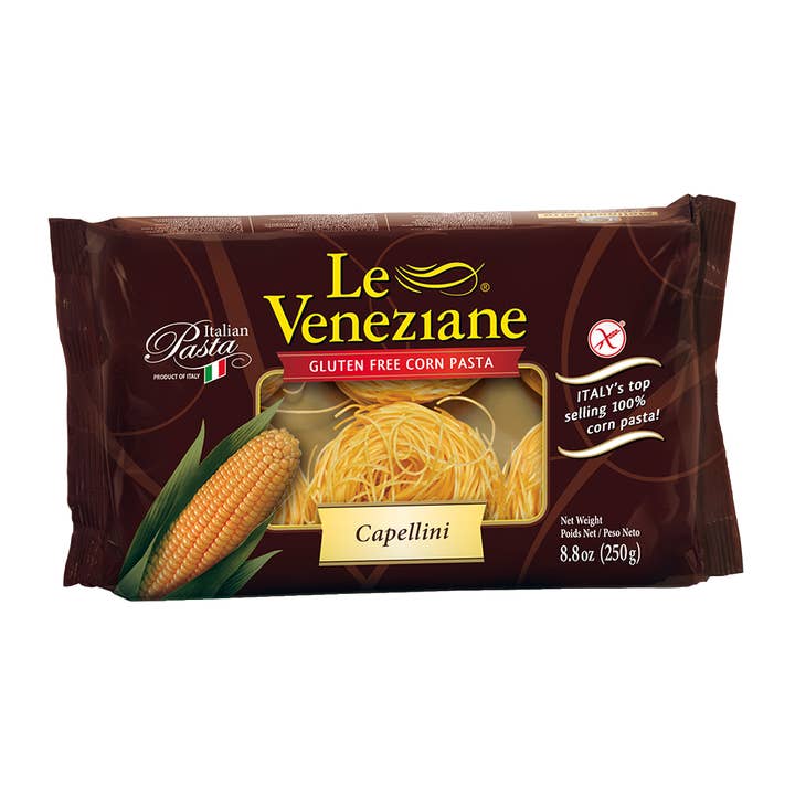 Le Veneziane Gluten Free Capellini for wholesale by Quattrobimbi Imports Inc