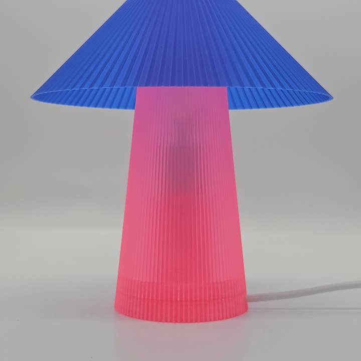 Coast Fig - Wholesale Accent/Desk Lamp - Straight shroom Table Lamp (Vibrant Pink-Blue)6