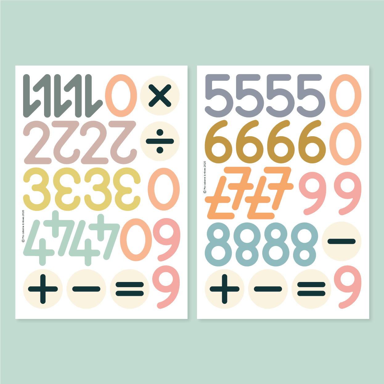 Ma Cabane à Rêves - Vente Aimant - Enfant et bébé - Chiffres magnétiques3