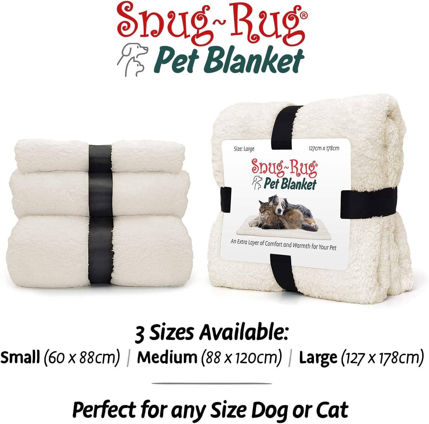 Wholesale Gifts Tomorrow - Wholesale Pet Blanket - Cat/Dog - Snug Rug Pet Sherpa Fleece Blanket Large 127 X 178cm1