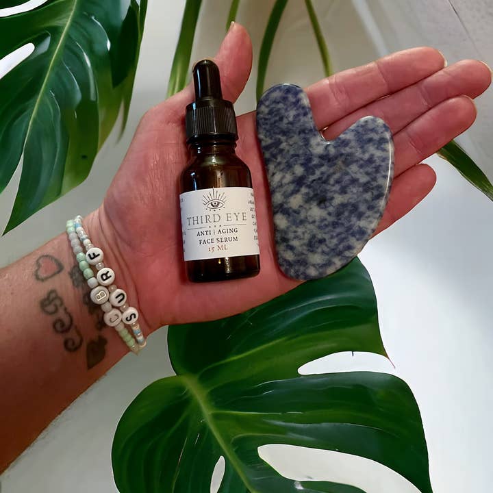 Salt + Soul Skincare - Wholesale Gua Sha-roller - Gua sha | gezichtsserum tegen veroudering | biologische vochtinbrengende crème6