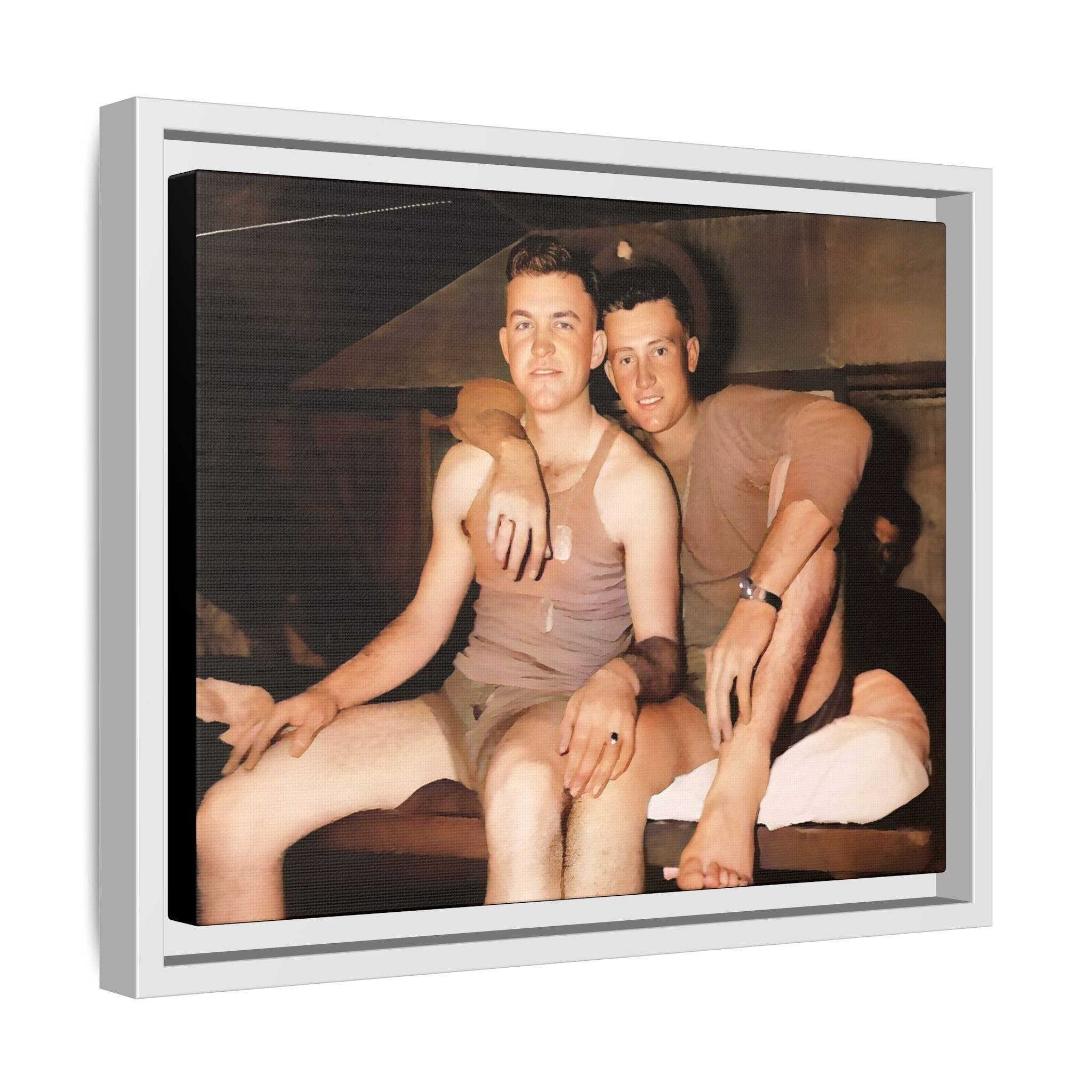 Walt & Pete - Wholesale Photograph - paire 100 | Framed Vintage Photo - Matte Canvas12