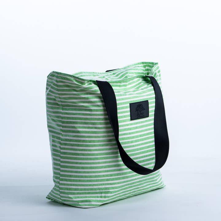Tote Bag - Beach Bag/Travel/Lightweight - Green Hana for wholesale by Wai Elements