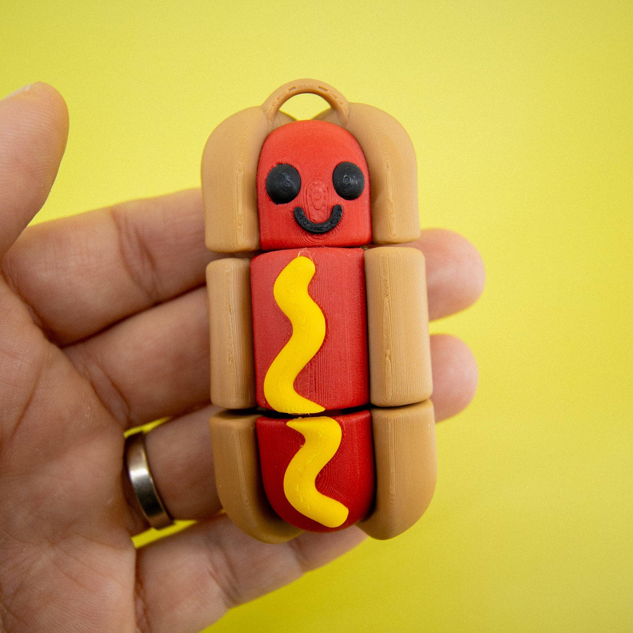 Super Fantastic - Vente Fidget/jouet anti-stress – enfant - Porte-clés Nourriture Fidget Hotdog1