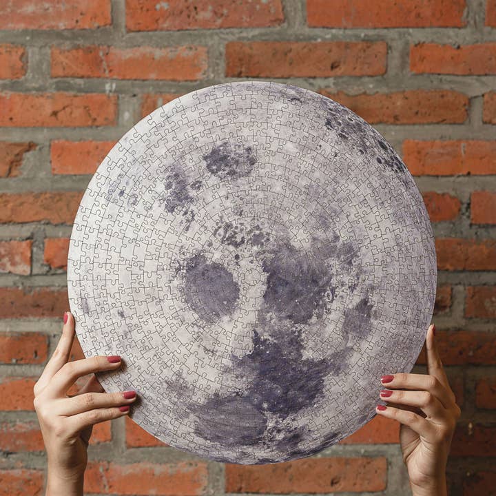 WAWW Artisanal Wooden Puzzles - Wholesale Puzzle - Adult - Round Wooden Puzzle "MOON"8