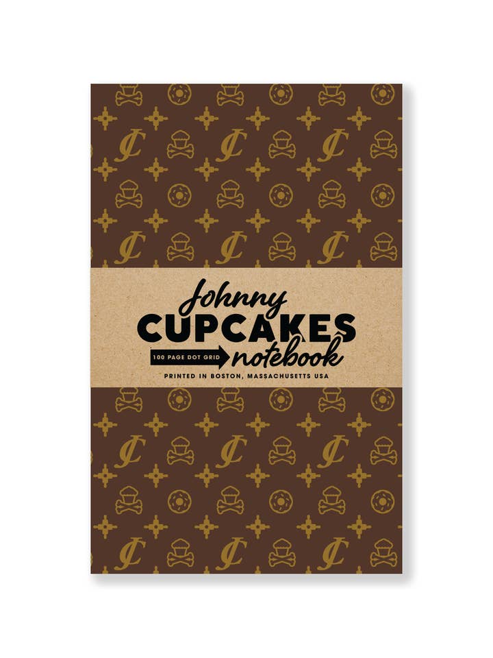 Gold Fashion Notebook - 100 Page Dot Grid for wholesale by Johnny Cupcakes