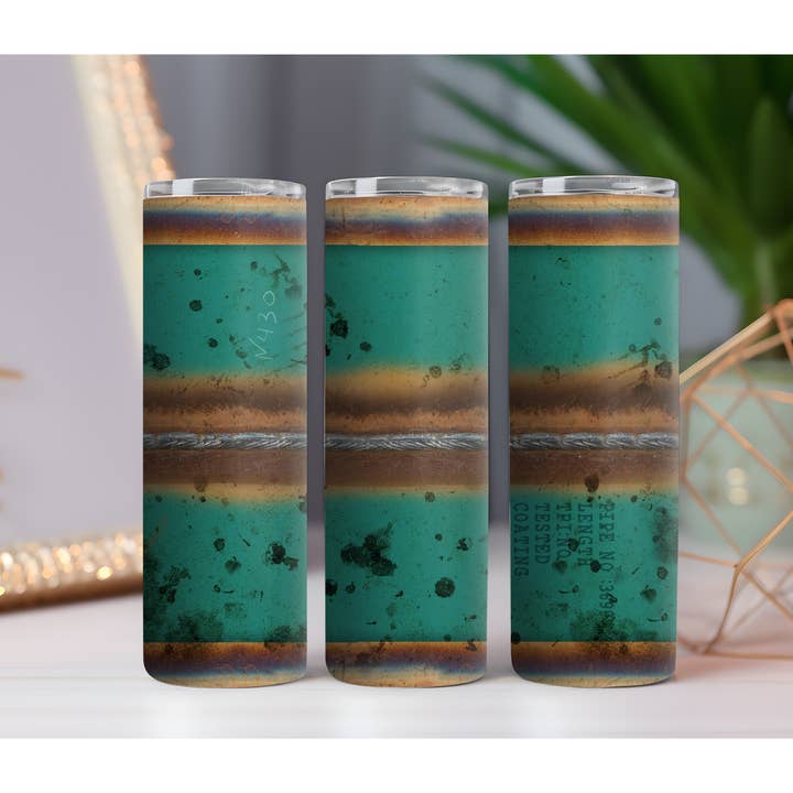 316 Legacy LLC - Wholesale Insulated Mug/Tumbler - Pipe Welding Dirty 20 oz. Skinny Drink Tumbler